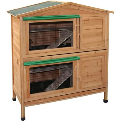 Klec pro králíky od KERBL - 118x61x130cm - Vlhku odolná dřevěná konstrukce Klec pro králíky od KERBL - 118x61x130cm - Vlhku odolná dřevěná konstrukce