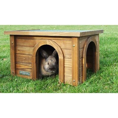 Kerbl Small Animal Habitat - Durable Wood Shelter for Rabbits & Rodents Kerbl Small Animal Habitat - Durable Wood Shelter for Rabbits & Rodents