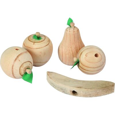 KERBL Holzfrüchte Spielzeug Pack 5 - Hundespielzeug KERBL Holzfrüchte Spielzeug Pack 5 - Hundespielzeug
