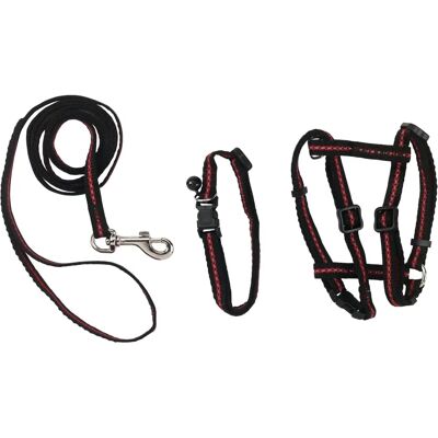 Kerbl Kattsele-set 3 delar - Kattens Halsband och Harnes Kerbl Kattsele-set 3 delar - Kattens Halsband och Harnes