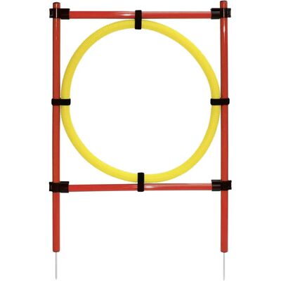 Kerbl Hund Agility Set - Rot - Jump Hoop Stangen - Hundetraining Kerbl Hund Agility Set - Rot - Jump Hoop Stangen - Hundetraining