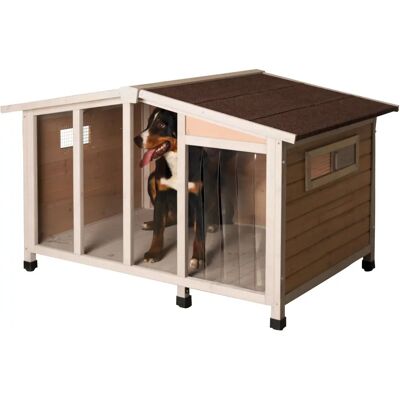 Kerbl Hundhus - 134x92x82cm, Brun, Unisex, Översikt Kerbl Hundhus - 134x92x82cm, Brun, Unisex, Översikt