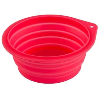 Ciotola da viaggio Kerbl - 500ml Rosso - Ciotola in silicone Ciotola da viaggio Kerbl - 500ml Rosso - Ciotola in silicone