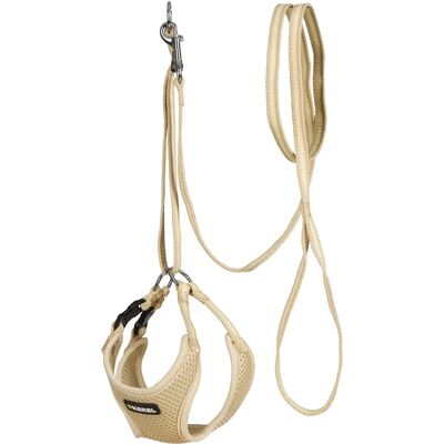 Harnais pour Chien Kerbl avec Laisse - Mesh Doux, Réglable, Beige Harnais pour Chien Kerbl avec Laisse - Mesh Doux, Réglable, Beige