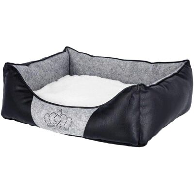 Cuccia per cani Kerbl Chiara - Grigio/Nero, 55x45x18cm - Culla per cane Cuccia per cani Kerbl Chiara - Grigio/Nero, 55x45x18cm - Culla per cane