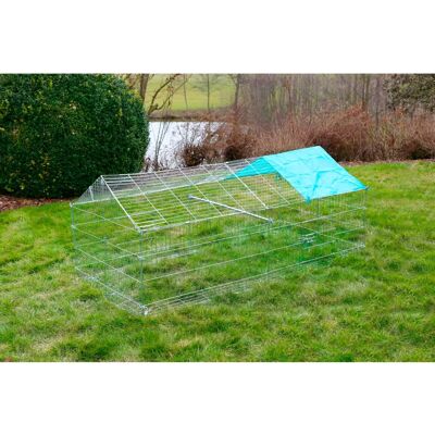 Kerbl Metall-Kleintiergehege mit Sonnenschutz 180x90x75cm Kerbl Metall-Kleintiergehege mit Sonnenschutz 180x90x75cm