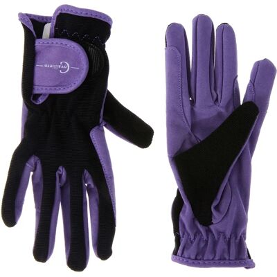 Covalliero Lilli Schwarz/Purple Reithandschuhe - Reitausrüstung Covalliero Lilli Schwarz/Purple Reithandschuhe - Reitausrüstung