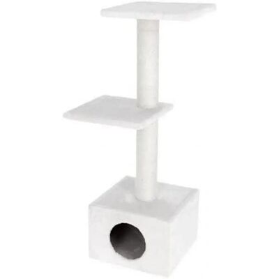 Albero per Gatti Kerbl Venus - 109cm Bianco - Tiragraffi & Nascondiglio Albero per Gatti Kerbl Venus - 109cm Bianco - Tiragraffi & Nascondiglio