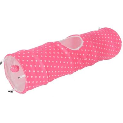 Tunnel per Gatti Kerbl Puntino - Nylon, 100cm, Rosa - Giocattolo per gatti Tunnel per Gatti Kerbl Puntino - Nylon, 100cm, Rosa - Giocattolo per gatti