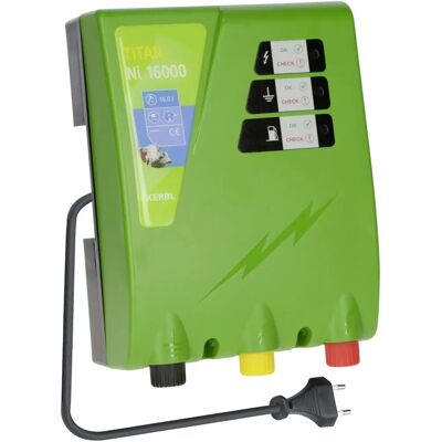 Kerbl - Titan Ni 16000 - 16.0 J - 230 V - Energizador de cercas Kerbl - Titan Ni 16000 - 16.0 J - 230 V - Energizador de cercas