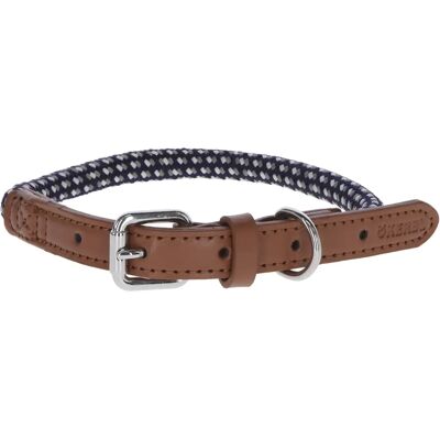 KERBL Hundehalsband - Grau/Weiß/Navyblau - Verstellbar 30-40cm KERBL Hundehalsband - Grau/Weiß/Navyblau - Verstellbar 30-40cm