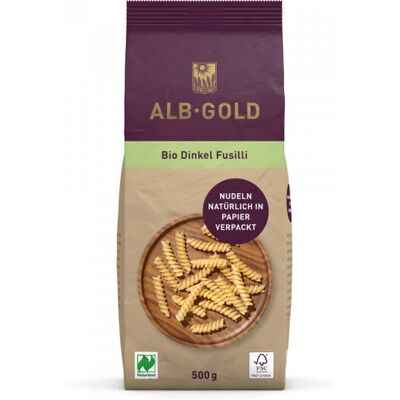 ALB-GOLD Makaron z orkiszu - Bio Fusilli 500g ALB-GOLD Makaron z orkiszu - Bio Fusilli 500g