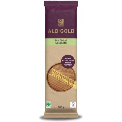 ALB-GOLD Ekologiczna pszenica orkiszowa makaron - Długie spaghetti - Makaron ALB-GOLD Ekologiczna pszenica orkiszowa makaron - Długie spaghetti - Makaron