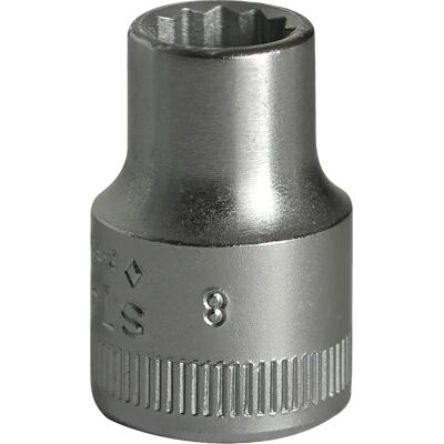 Stahlwille 02010008 - 8mm Steckschlüssel - 12-kant, 25mm lang Stahlwille 02010008 - 8mm Steckschlüssel - 12-kant, 25mm lang