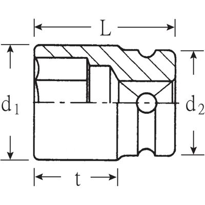 Stahlwille Impact-Buchse 1/2" 21mm - Profi-Werkzeug Stahlwille Impact-Buchse 1/2" 21mm - Profi-Werkzeug