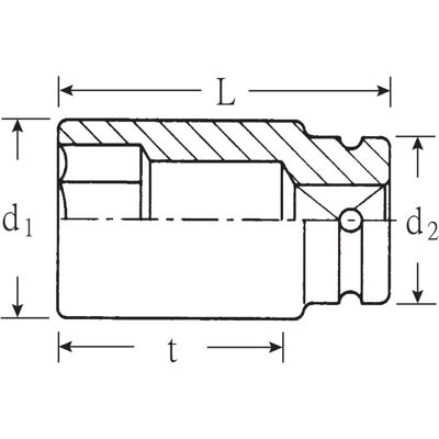 Stahlwille Impact-Buchse 24mm - Steckschlüssel Stahlwille Impact-Buchse 24mm - Steckschlüssel