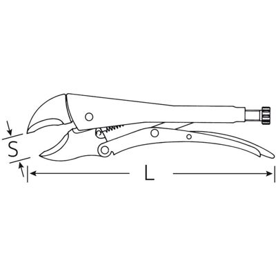 Pinze Stahlwille Modello 6564 250mm - Bocche forgiato semironde, Leva rapida, Tagliafili Pinze Stahlwille Modello 6564 250mm - Bocche forgiato semironde, Leva rapida, Tagliafili