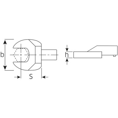 Stahlwille 731/100 46 - Tools - Fix square drive, pin lock, chrome nickel Stahlwille 731/100 46 - Tools - Fix square drive, pin lock, chrome nickel