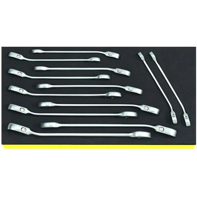 Stahlwille 96830649 Werkzeugset - Größen 8-19mm, Schaumstoff-Tablett Stahlwille 96830649 Werkzeugset - Größen 8-19mm, Schaumstoff-Tablett