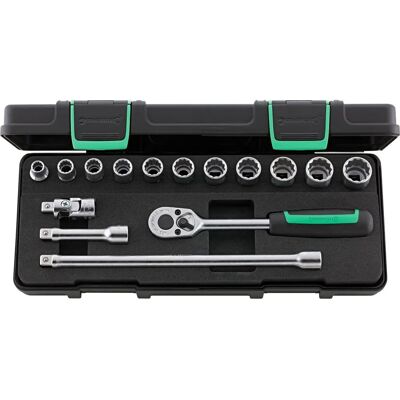 STAHLWILLE - Set med 3/8" hylsor - 15 delar STAHLWILLE - Set med 3/8" hylsor - 15 delar