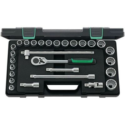 Stahlwille Steckschlüssel-Set - 28 Teile, 8-32mm, Chromstahl Stahlwille Steckschlüssel-Set - 28 Teile, 8-32mm, Chromstahl