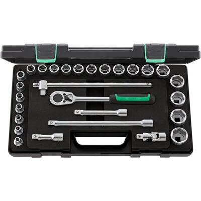 Stahlwille Modello - Set di 28 bussole da 8-32mm - Strumento manuale Stahlwille Modello - Set di 28 bussole da 8-32mm - Strumento manuale