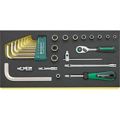 STAHLWILLE TCS 1/4 ZOLL + 10760 CV QR Steckschlüsselsatz - Steckschlüsselsatz STAHLWILLE TCS 1/4 ZOLL + 10760 CV QR Steckschlüsselsatz - Steckschlüsselsatz