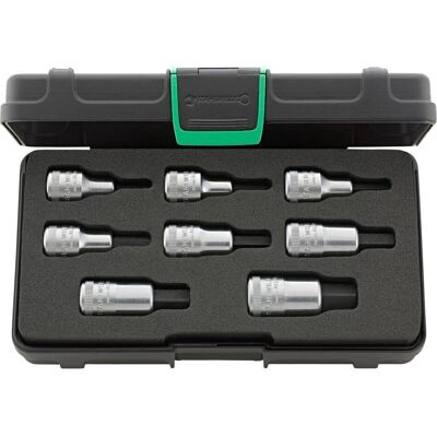 Stahlwille Steckschlüssel + Stecknuss - 8-teilig Sechskant-Stifteinsätze 1/2" Stahlwille Steckschlüssel + Stecknuss - 8-teilig Sechskant-Stifteinsätze 1/2"