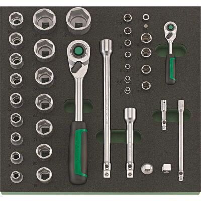 Stahlwille Werkzeugmodul 2/3 Steckschlüssel 1/4+1/2" TCS - Produkttyp Stahlwille Werkzeugmodul 2/3 Steckschlüssel 1/4+1/2" TCS - Produkttyp