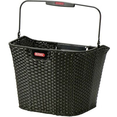 KLICKfix Structura Vorderradkorb - 16 L, Schwarz, Retro-Design KLICKfix Structura Vorderradkorb - 16 L, Schwarz, Retro-Design
