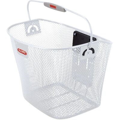 KLICKfix Weiß Fahrradkorb - Front, 16L, 35x26x25cm KLICKfix Weiß Fahrradkorb - Front, 16L, 35x26x25cm