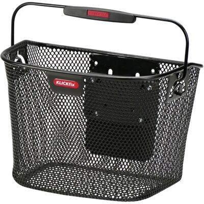 Cesta delantera de bicicleta KLICKfix Mini negra Cesta delantera de bicicleta KLICKfix Mini negra
