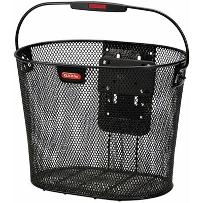 Panier vélo Klickfix Oval Plus - 18L - Noir - Publicité Panier vélo Klickfix Oval Plus - 18L - Noir - Publicité