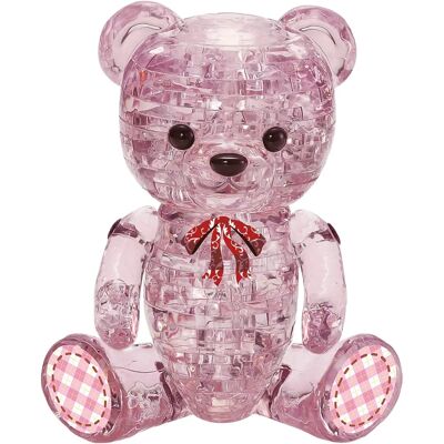 HCM Kinzel HCM59192 - Kristallpuzzle: 3D Bär Lily - Rosa - Puzzle HCM Kinzel HCM59192 - Kristallpuzzle: 3D Bär Lily - Rosa - Puzzle