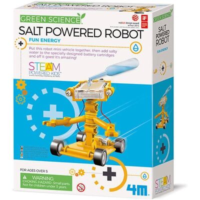Robot alimentato con acqua salata 4M - Giocattolo scientifico per bambini Robot alimentato con acqua salata 4M - Giocattolo scientifico per bambini