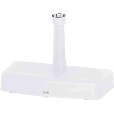 SIENA GARDEN Soporte para sombrillas - Ajustable, Blanco, 50x25x9cm SIENA GARDEN Soporte para sombrillas - Ajustable, Blanco, 50x25x9cm