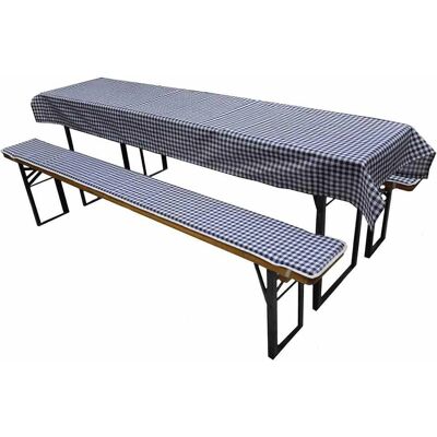 Set di cuscini GARDAMO - Blu, 25x78cm, Rettangolare, 3 pezzi Set di cuscini GARDAMO - Blu, 25x78cm, Rettangolare, 3 pezzi