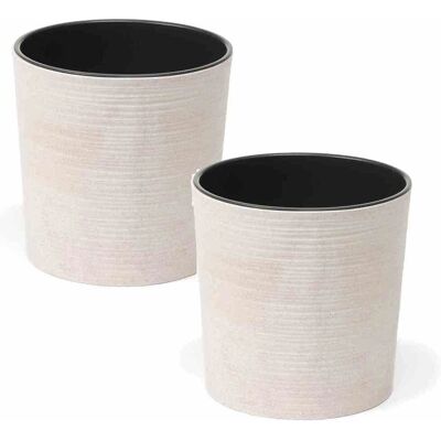 VOSS.garden Voss Eco Pot Ø 25cm Blanc - Publicité VOSS.garden Voss Eco Pot Ø 25cm Blanc - Publicité