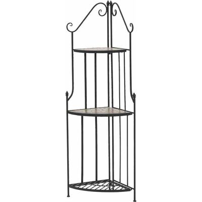 Siena Garden Prato 140 cm Eckregal - Metall-Gartenmöbel Siena Garden Prato 140 cm Eckregal - Metall-Gartenmöbel