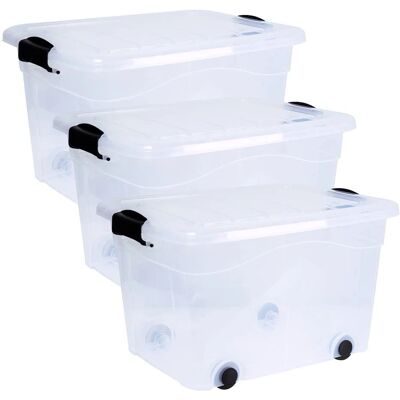 SIENA HOME Anzio Aufbewahrungsbox - Transparent, 45x36x61cm SIENA HOME Anzio Aufbewahrungsbox - Transparent, 45x36x61cm