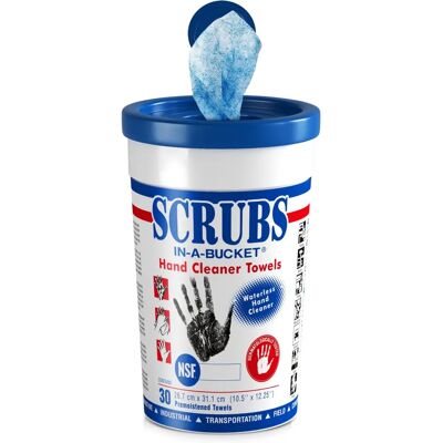 Scrubs - In-a-Bucket Hand Cleaner Towels - 30 Stück Scrubs - In-a-Bucket Hand Cleaner Towels - 30 Stück