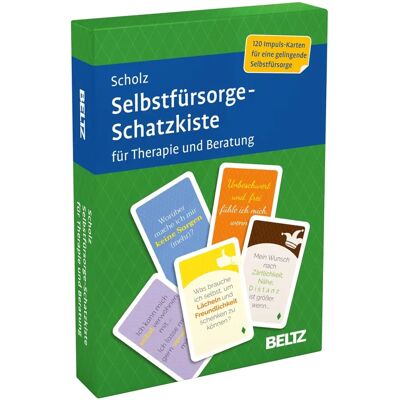 Falk Peter Scholz Selbstfürsorge-Schatzkiste - 120 Karten für Therapie & Beratung Falk Peter Scholz Selbstfürsorge-Schatzkiste - 120 Karten für Therapie & Beratung