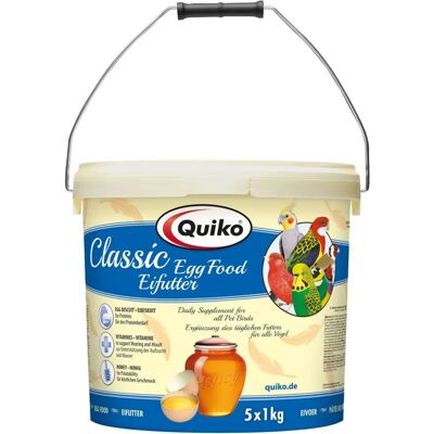 Quiko Classic Eivoeding: Kracht- en kweekvoer voor alle huisdieren - 5 kg Quiko Classic Eivoeding: Kracht- en kweekvoer voor alle huisdieren - 5 kg
