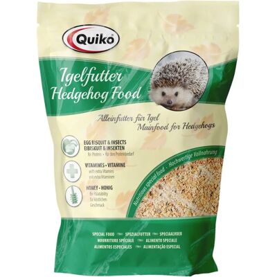 Nourriture pour hérissons QUIKO - Insectes & Fruits - 600g - Publicité Nourriture pour hérissons QUIKO - Insectes & Fruits - 600g - Publicité