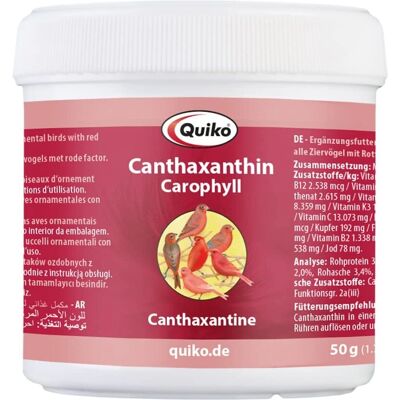 Quiko Cantaxanthin Fågelkost - Vitaminpulver Quiko Cantaxanthin Fågelkost - Vitaminpulver