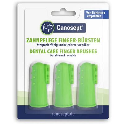 Canosept Finger Brushes - Dog Toothbrushes for Small Dogs Canosept Finger Brushes - Dog Toothbrushes for Small Dogs