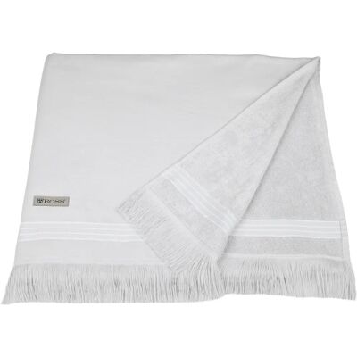 Ross Hamam Tuch 90x180 cm - Bio Baumwolle, Silber Ross Hamam Tuch 90x180 cm - Bio Baumwolle, Silber