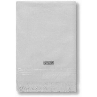 Ross Hamam Tuch 90x180 cm - Bio Baumwolle, Silber Ross Hamam Tuch 90x180 cm - Bio Baumwolle, Silber