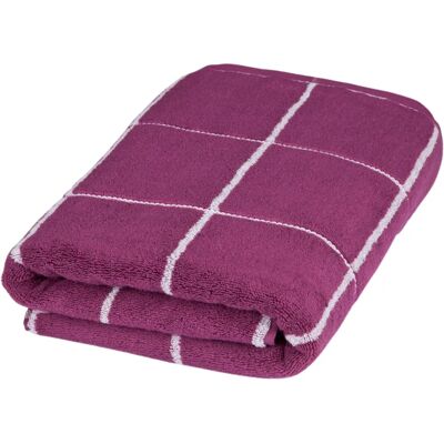 ROSS Cashmere Überkaro - Fuchsia 75x140cm Badetuch ROSS Cashmere Überkaro - Fuchsia 75x140cm Badetuch