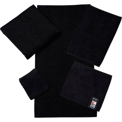 Ross Cashmere Feeling Schwarz 6er Pack Waschlappen Ross Cashmere Feeling Schwarz 6er Pack Waschlappen